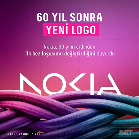 N­o­k­i­a­,­ ­6­0­ ­y­ı­l­ ­s­o­n­r­a­ ­i­l­k­ ­k­e­z­ ­l­o­g­o­s­u­n­u­ ­d­e­ğ­i­ş­t­i­r­d­i­